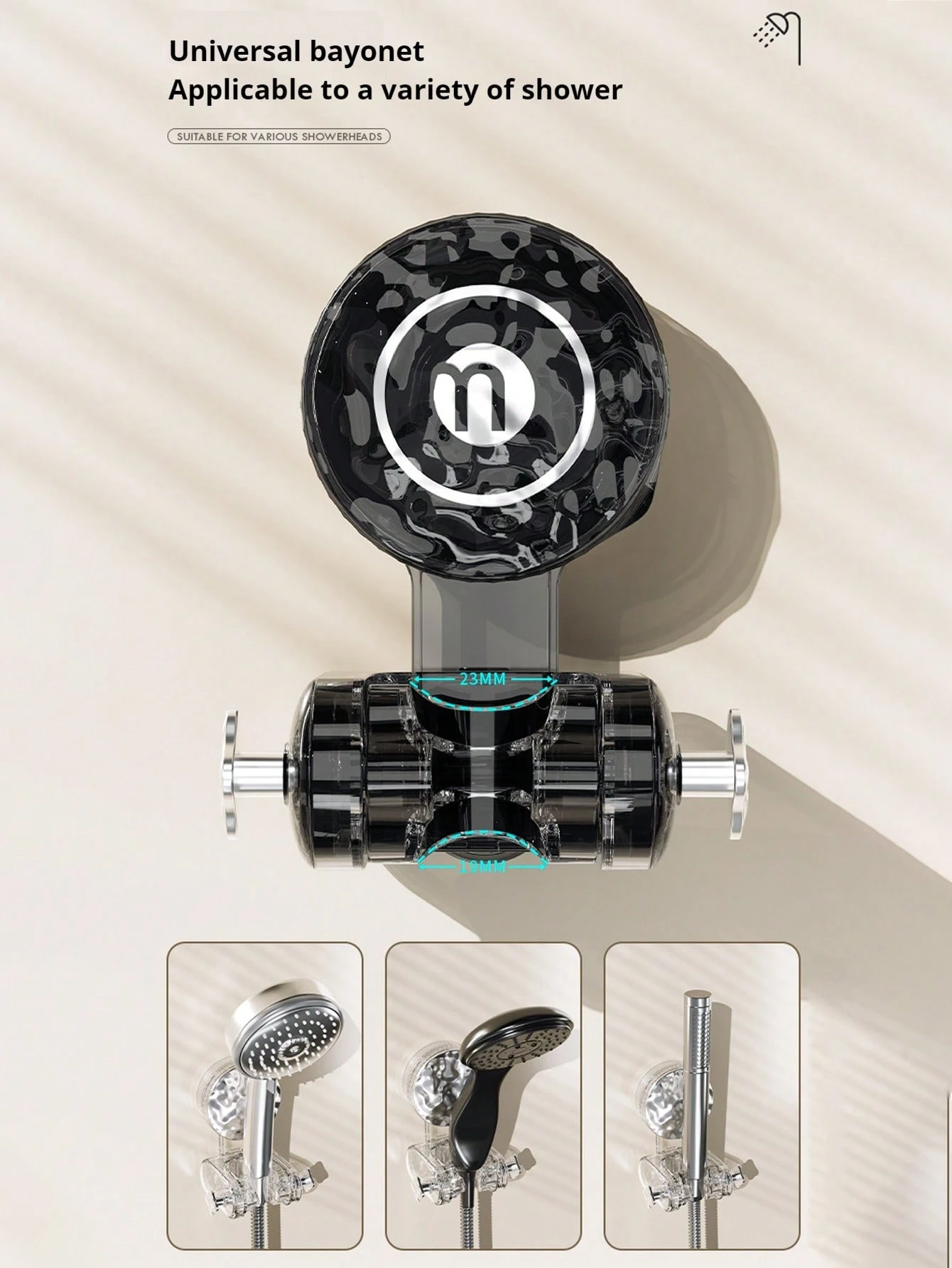 360° Adjustable Shower Head Holder