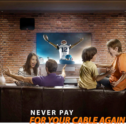 Extra Range 2025 Outdoor Digital HDTV Antenna 360° Rotating Motor Free HD Channels