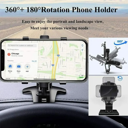 Universal Car Phone Holder Dashboard and Windshield Mount