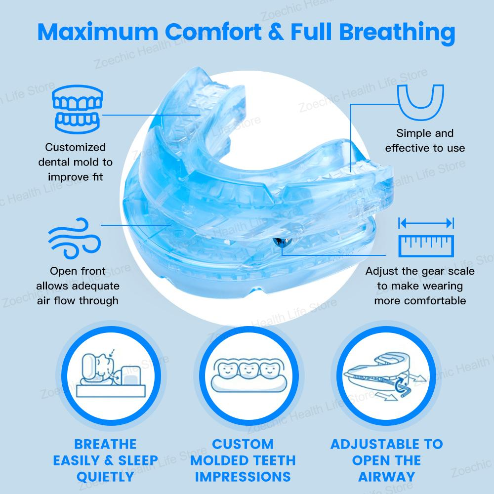 Adjustable Anti Snoring Mouthpiece Comfortable Sleep Aid