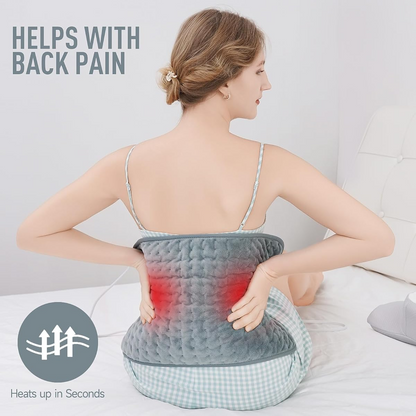 Electric Heating Pad Back Pain Relief and Muscle Therapy