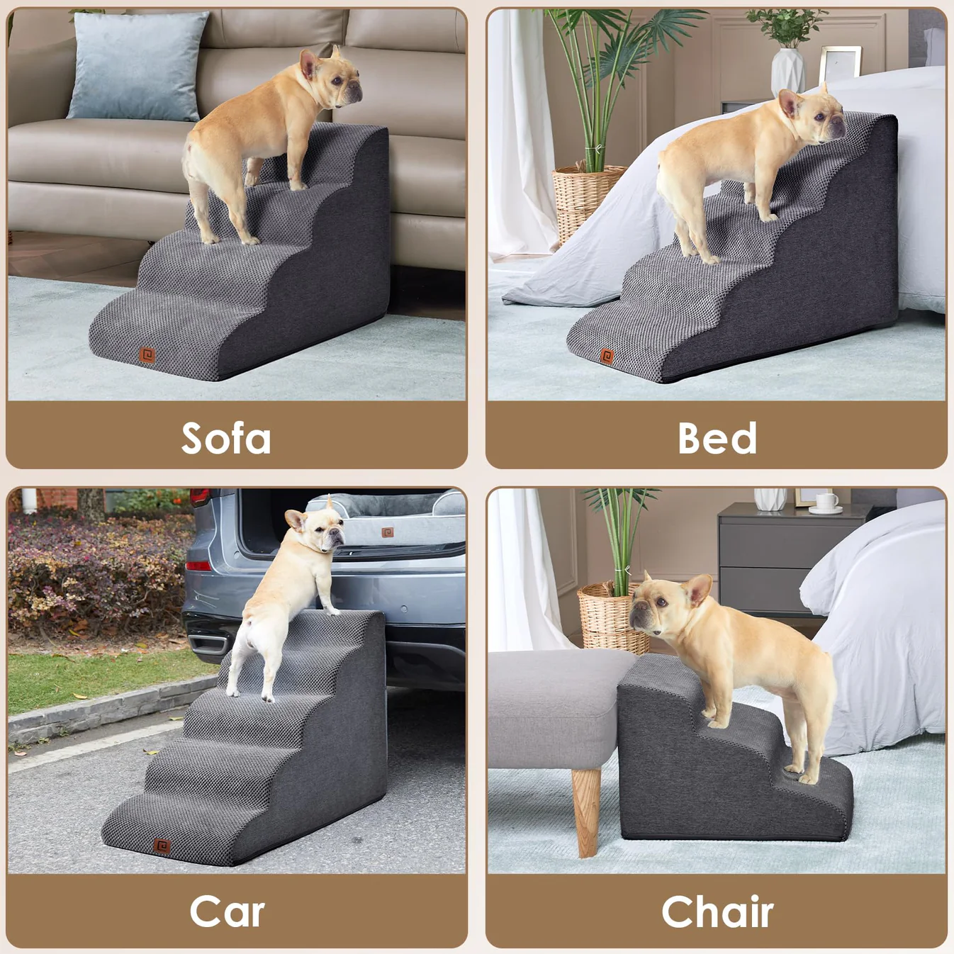Pet Stairs for Bed Safe and Easy Climbing