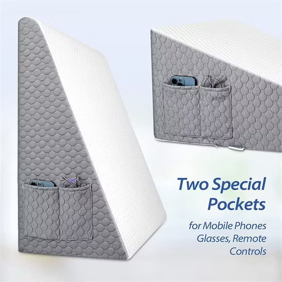 Triangle Memory Foam Wedge Pillow for Sleeping