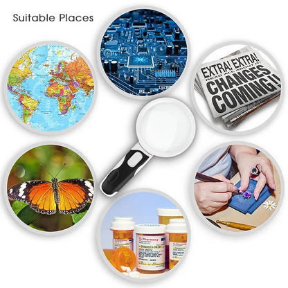 Handheld Optical Magnifying Glass