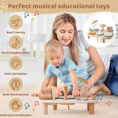 Wooden Music Station Fun and Creative Play for Kids