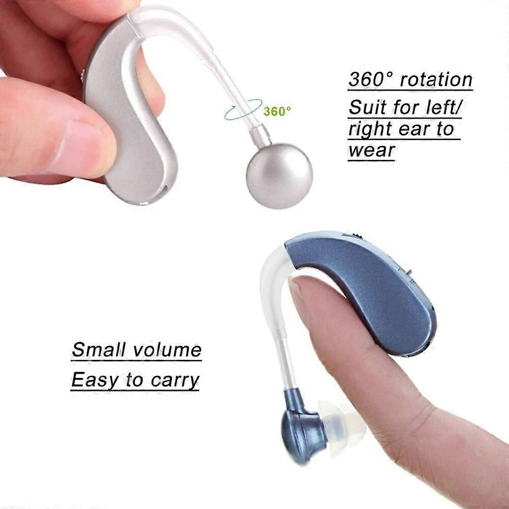 USB Rechargeable Bluetooth Hearing Aid Headphones for Seniors