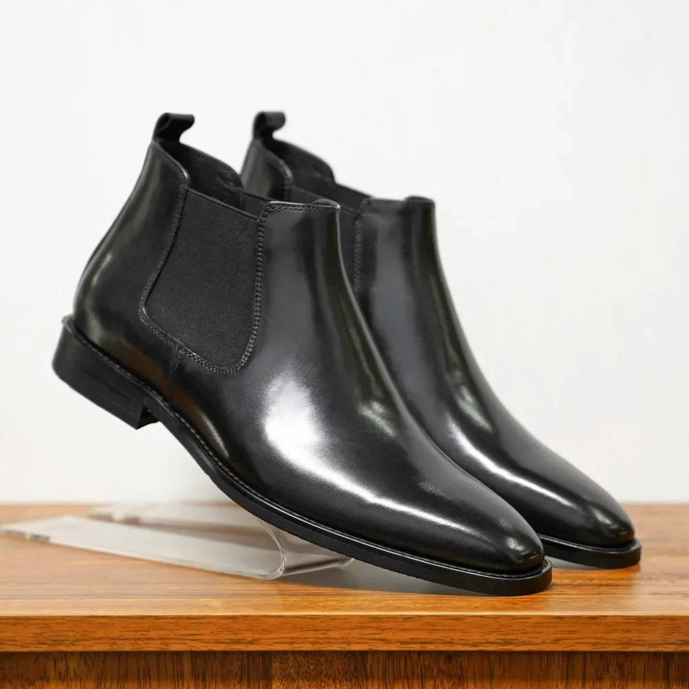 Classic Chelsea Boots for Men Genuine Leather
