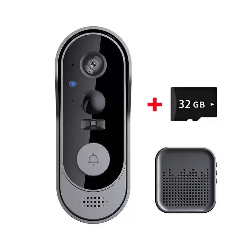 Wireless Smart Video Doorbell | No Subscription Needed | High Definition Camera Doorbell