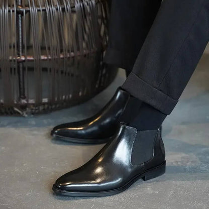 Classic Chelsea Boots for Men Genuine Leather