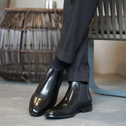 Classic Chelsea Boots for Men Genuine Leather