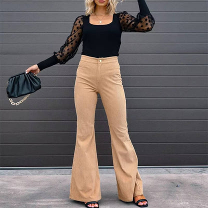Women's Corduroy Flare Pants