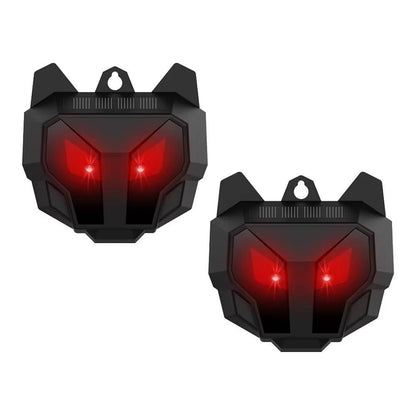 2pcs Solar Powered Ultrasonic Animal Repellent