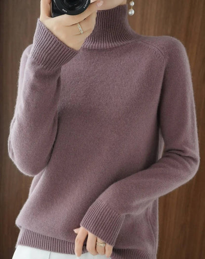 Women Cashmere Turtleneck Sweater