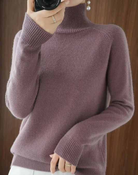 Women Cashmere Turtleneck Sweater