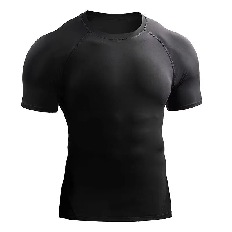Mens Compression Shirt Short Sleeve