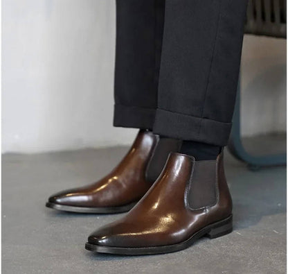 Classic Chelsea Boots for Men Genuine Leather