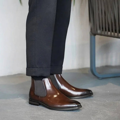 Classic Chelsea Boots for Men Genuine Leather