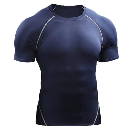 Mens Compression Shirt Short Sleeve