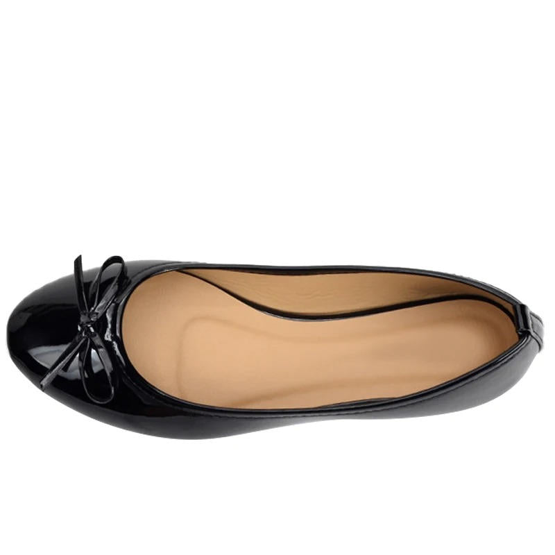 Leather Ballet Flats With Arch Support