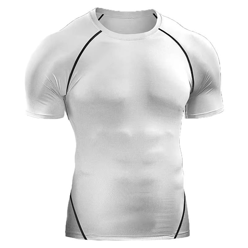 Mens Compression Shirt Short Sleeve