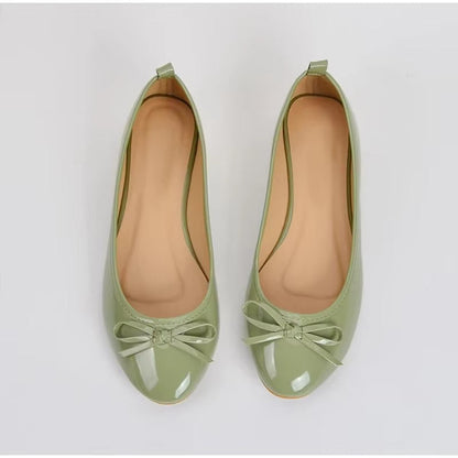 Leather Ballet Flats With Arch Support
