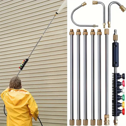 Heavy-Duty 4000 PSI Telescoping Wand Set for Roof, Gutter & Wall Wash