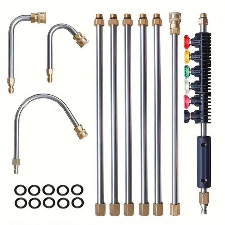 Heavy-Duty 4000 PSI Telescoping Wand Set for Roof, Gutter & Wall Wash