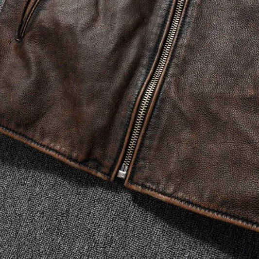 Men's Premium Quilted Leather Motorcycle Jacket