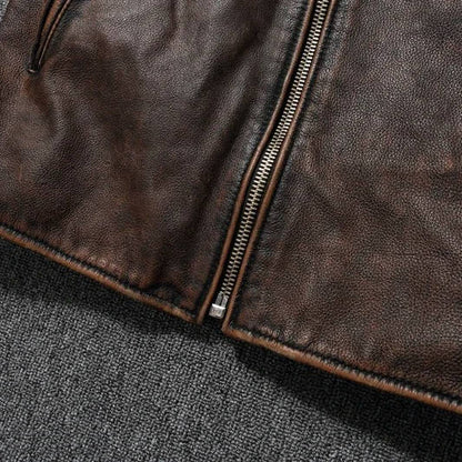 Men's Premium Quilted Leather Motorcycle Jacket