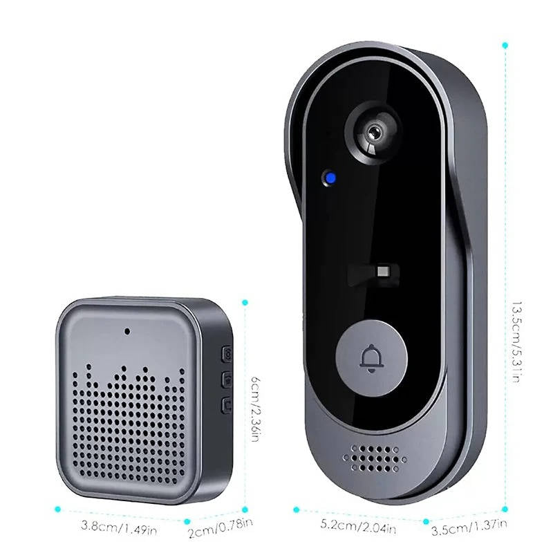 Wireless Smart Video Doorbell | No Subscription Needed | High Definition Camera Doorbell