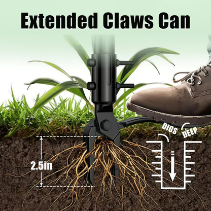 Adjustable Stainless Steel Weed Puller with Long Detachable Handle