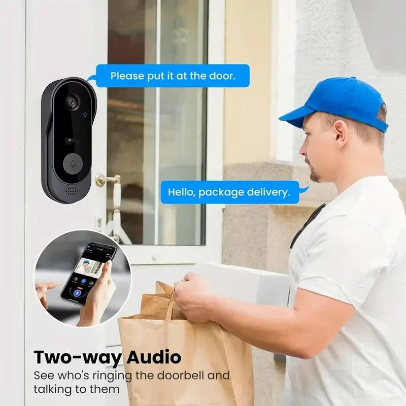 Wireless Smart Video Doorbell | No Subscription Needed | High Definition Camera Doorbell