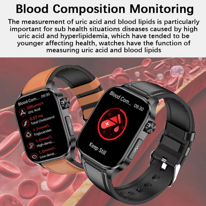 Smartwatch for Seniors Blood Pressure Sugar Health Management