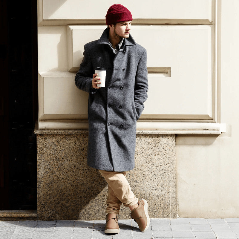 FitVille Mens Wide Leather Walking Shoes Comfortable Diabetic Shoes for Swollen Feet