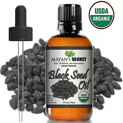 100% Pure Virgin CERTIFED Organic Black Seed Oil Edible Cold Pressed Cumin 4oz