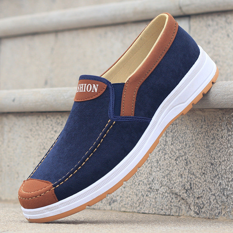 Stylish Men Casual Shoes Spring and Autumn, Trend Canvas Shoes, Lightweight Soft Flat Shoes, Comfortable Walking Shoes