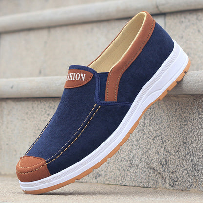 Stylish Men Casual Shoes Spring and Autumn, Trend Canvas Shoes, Lightweight Soft Flat Shoes, Comfortable Walking Shoes