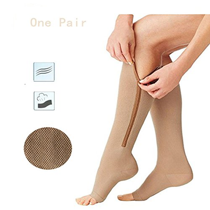 Compression Socks with Zippers