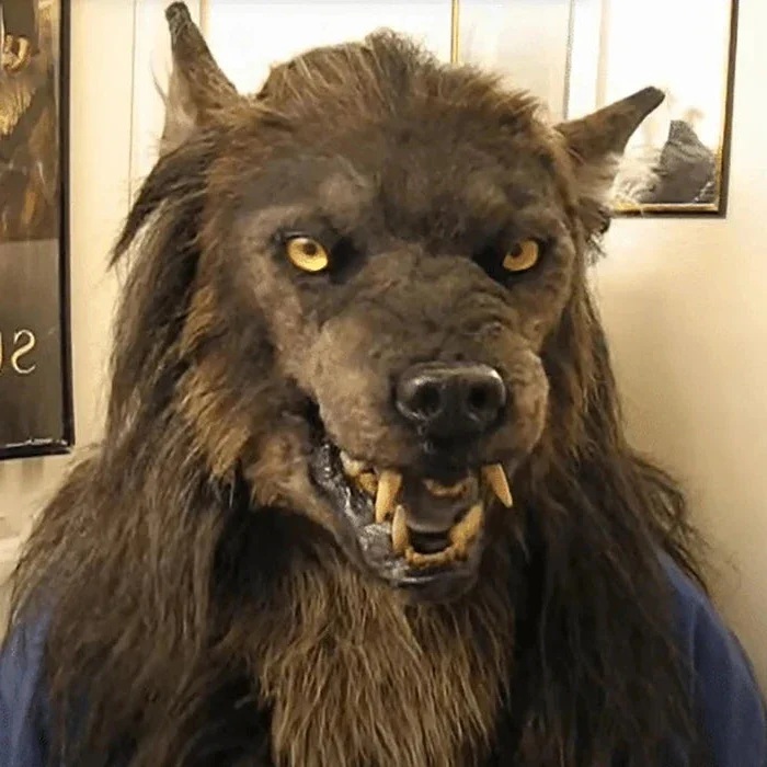 Realistic Scary Wolf Costume Mask for Halloween Events