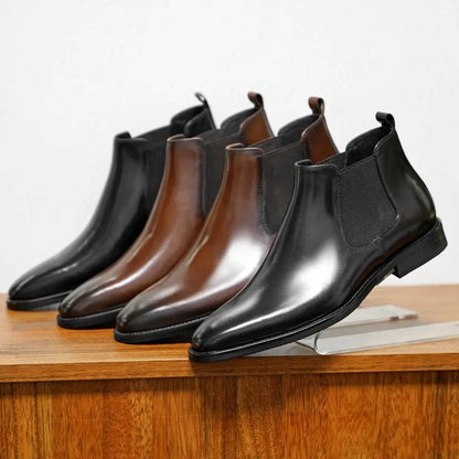 Classic Chelsea Boots for Men Genuine Leather