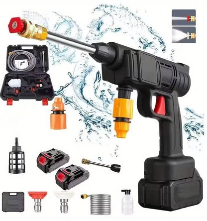 Cordless Portable High Pressure Spray Water Gun Set | Ideal for Cleaning Cars, Patios & Garden Furniture