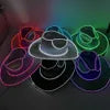 Light up cowboy hat with LED accents