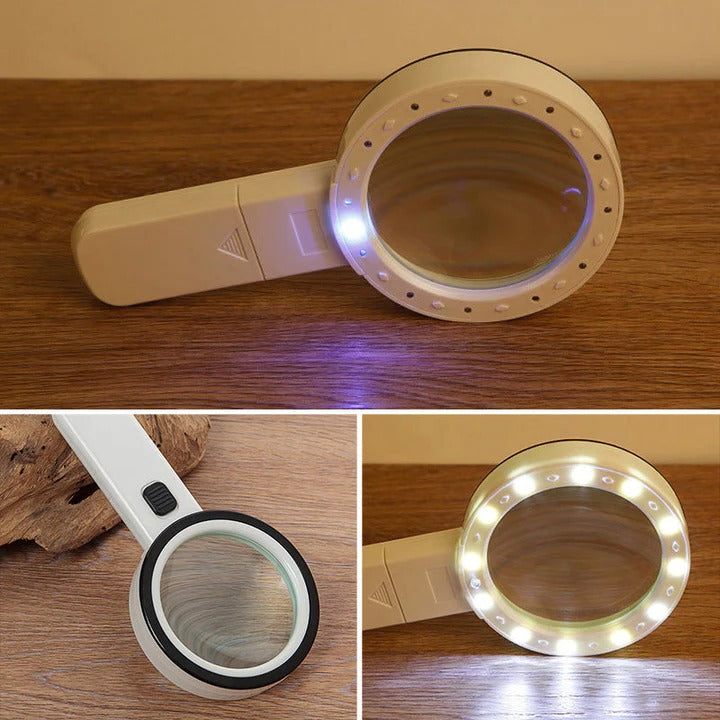 30x Optical Magnifier With Led Light