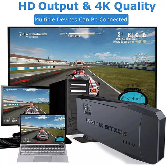 Plug-and-play wireless TV game console