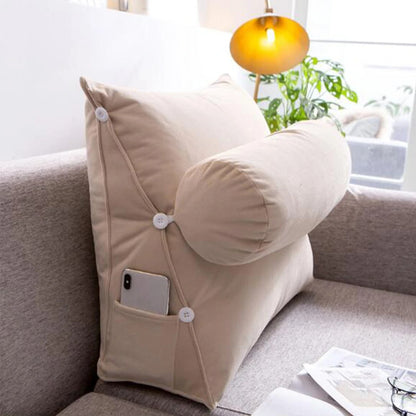 Elevated wedge for back support in bed
