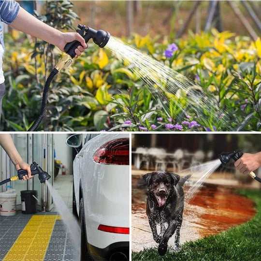 Expandable hose for versatile garden use