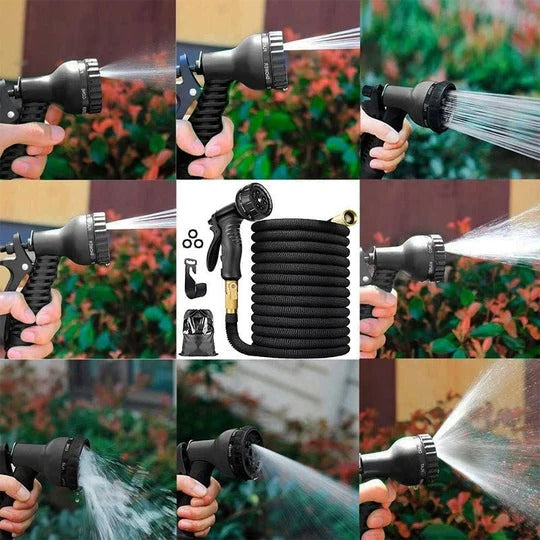 Expandable hose for versatile garden use