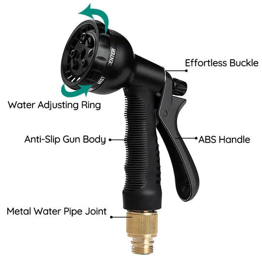 Expandable hose for versatile garden use