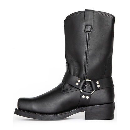 Men’s 11-Inch Black Harness Boots