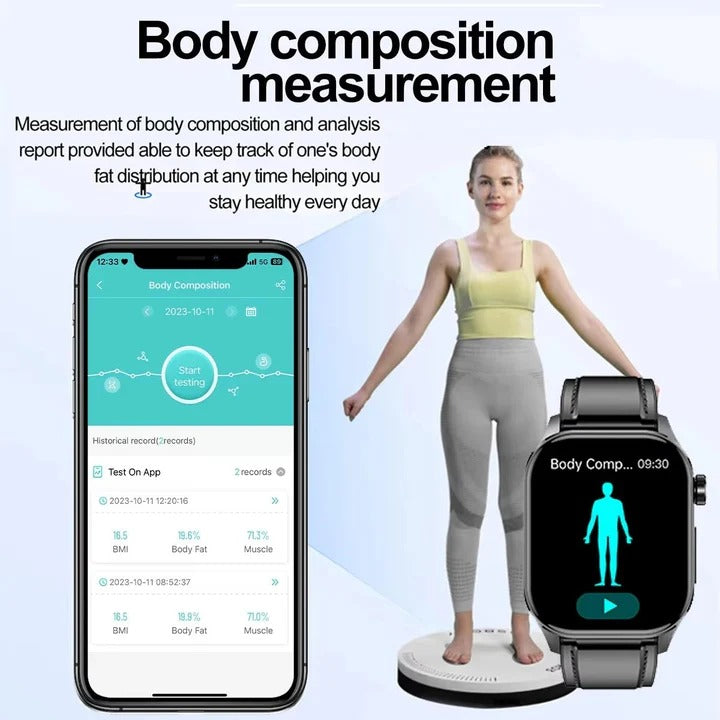 Smartwatch for seniors with health tracking functions
